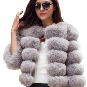 ZADORIN S-6XL Mink Coat Winter Black White Faux Fur Coat Woman Elegant Fluffy Faux Fur Jacket Top Short Fur Coats Woman Clothing